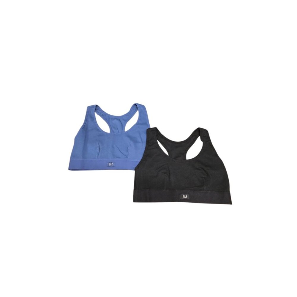 Gap Body Bralette Womens Medium  Set of 2 Cotton Rib Lounge Athleisure Comfy